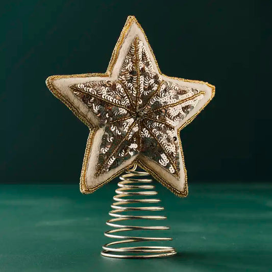 Embellished Star Christmas Tree Topper