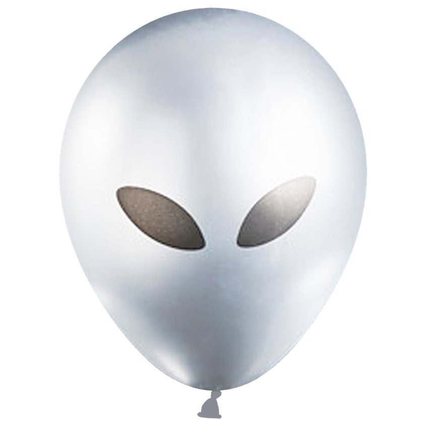 Alien Balloons - 12" Latex (5pk) – product image 3