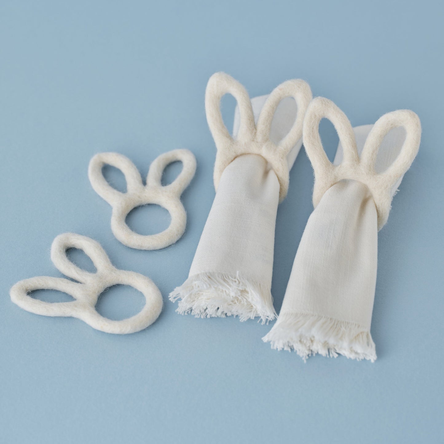 Felt Bunny Easter Napkin Rings (4pk)