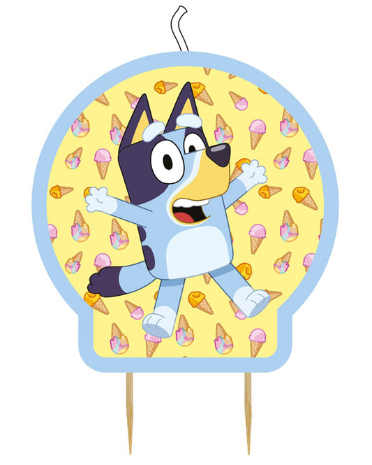 Bluey Party Birthday Candle