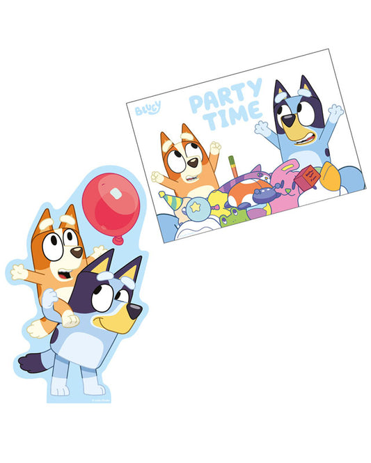 Bluey Party Invitations & Envelopes (8pk)