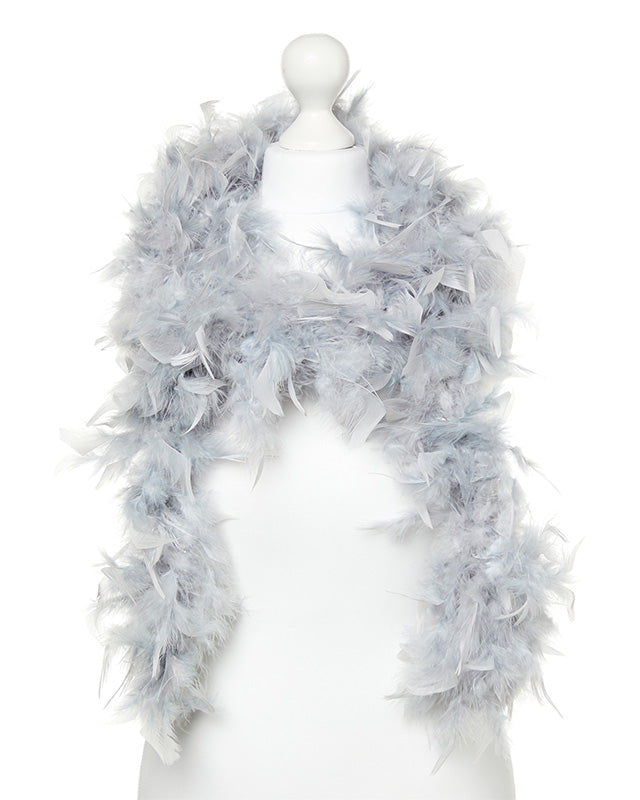 Silver Feather Boa -180cm
