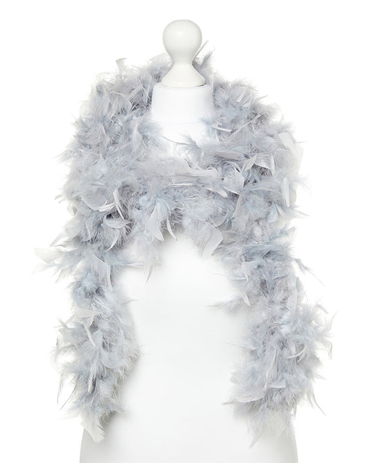 Silver Feather Boa -180cm