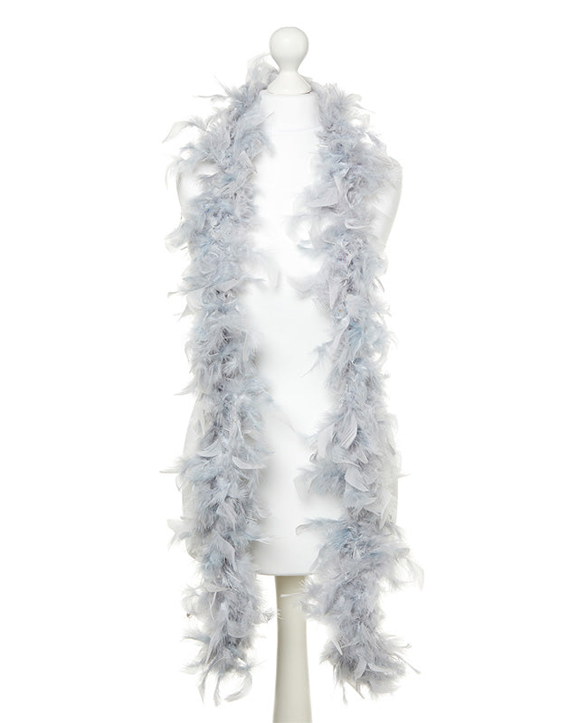 Silver Feather Boa -180cm