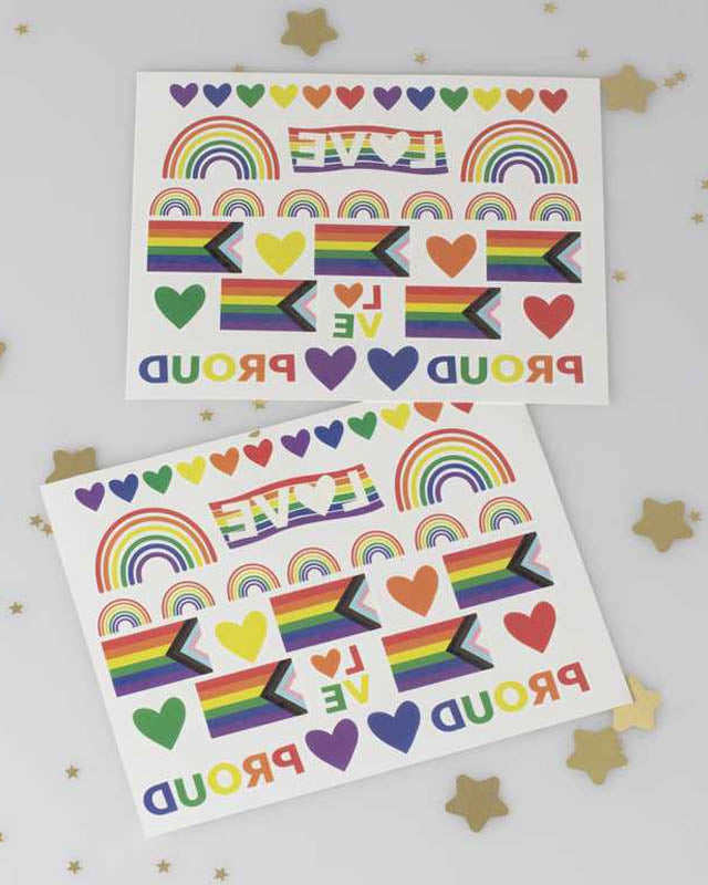 Pride Temporary Tattoos (2pk) – product image 2
