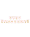Pink Botanical 'Holy Communion' Paper Banner - 2.5m