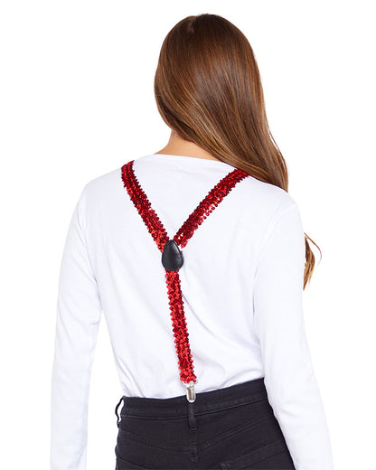 Red Sequin Braces