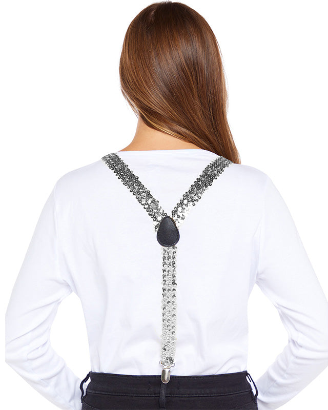 Silver Sequin Braces – product image 3