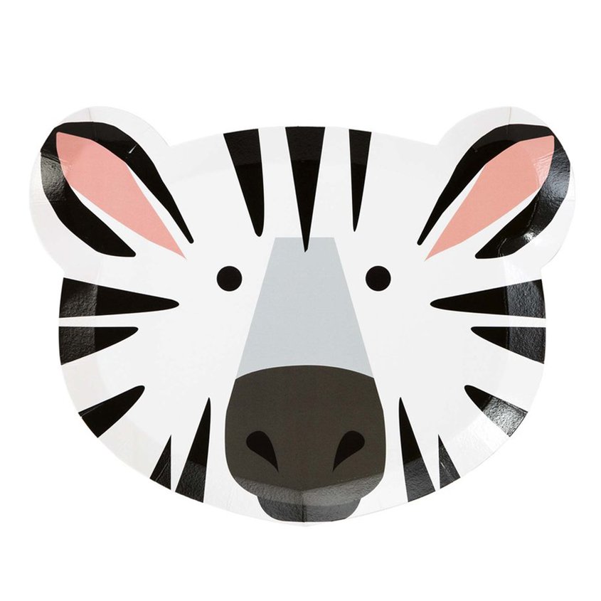 Party Animals Shaped Paper Plates - 23cm (12pk)