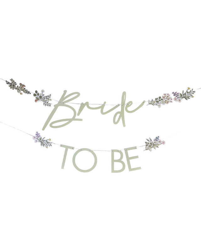 Bridal Bloom Floral Letter Banners - 3m (2pk) – product image 2