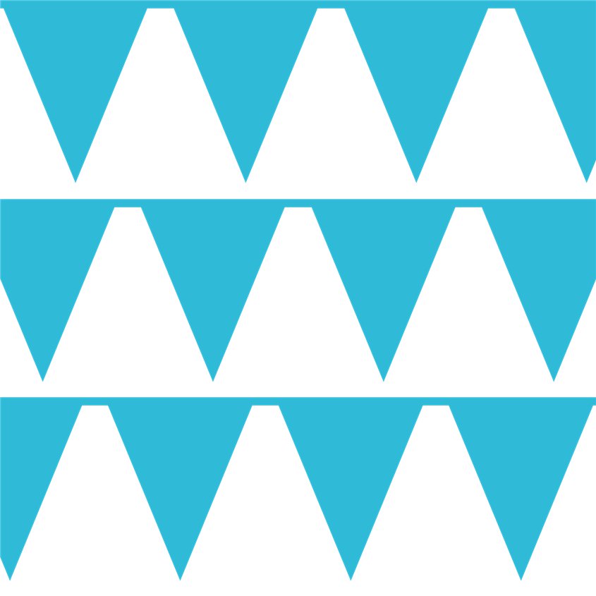 Turquoise Paper Bunting - 4.5m – product image 2