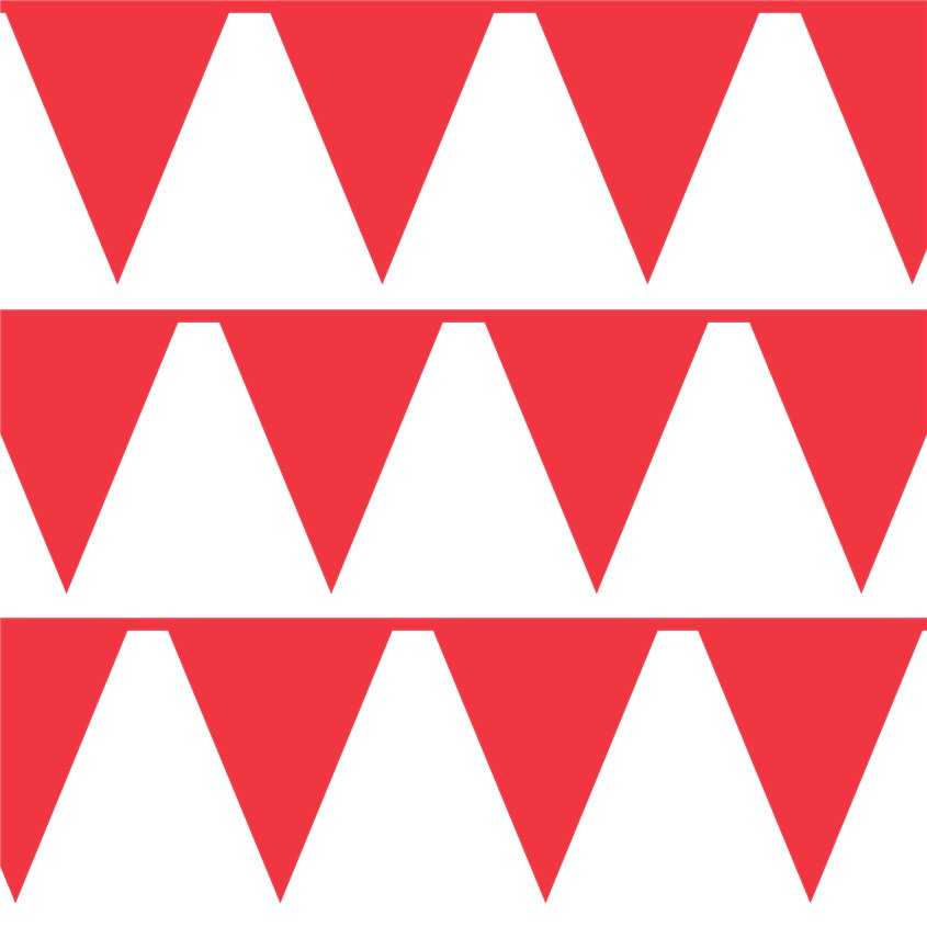 Red Paper Bunting - 4.5m – product image 2