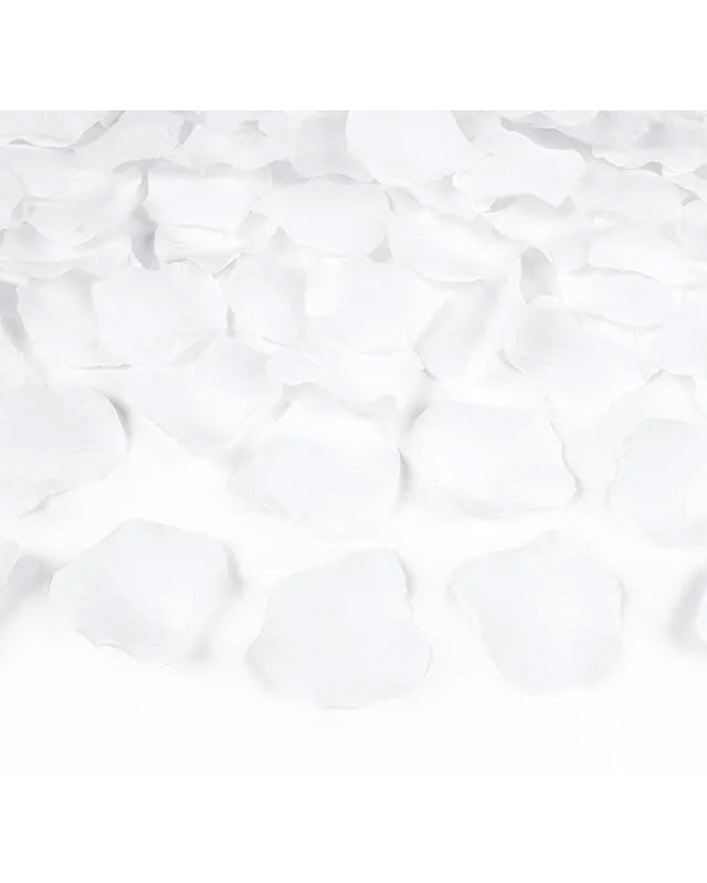 White Paper Rose Petal Confetti Cannon - 40cm