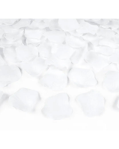 White Paper Rose Petal Confetti Cannon - 40cm