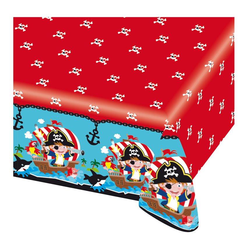 Captain Pirate Plastic Table Cover - 1.2m x 1.8m