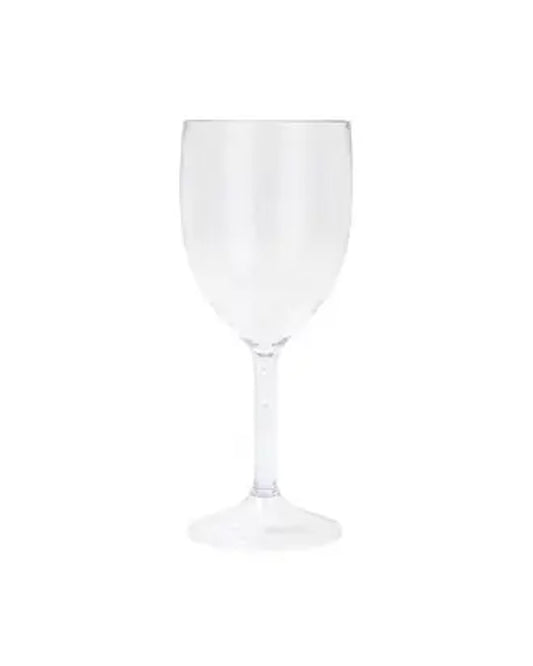 Clear Semi-Transparent Reusable Wine Glasses (2pk)