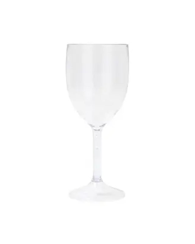 Clear Semi-Transparent Reusable Wine Glasses (2pk)