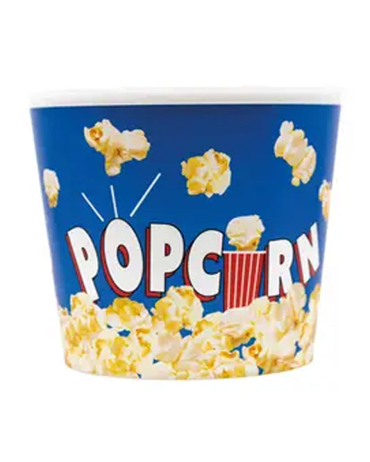 Blue Reuseable Plastic Popcorn Bucket