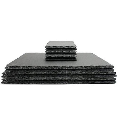 Natural Slate Placemats & Coasters - 12pc | M&W	