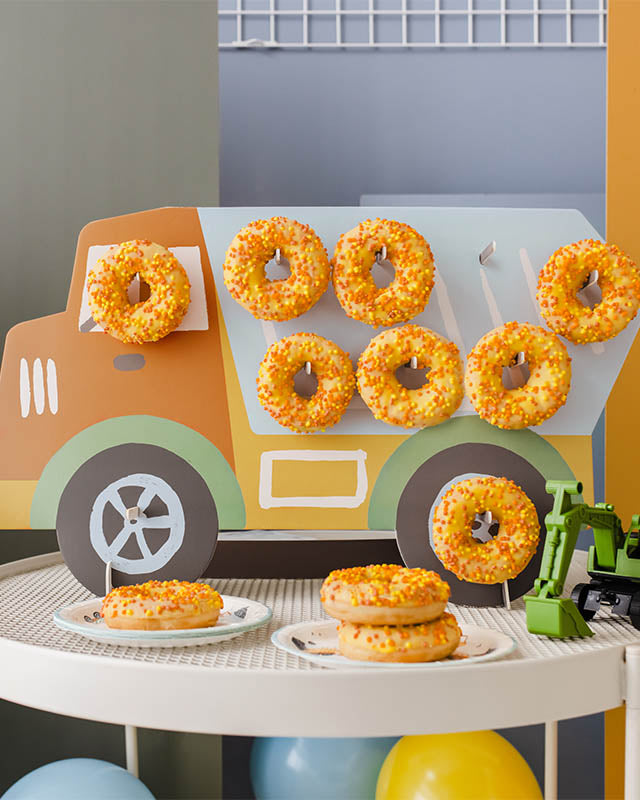 Construction Truck Donut Wall