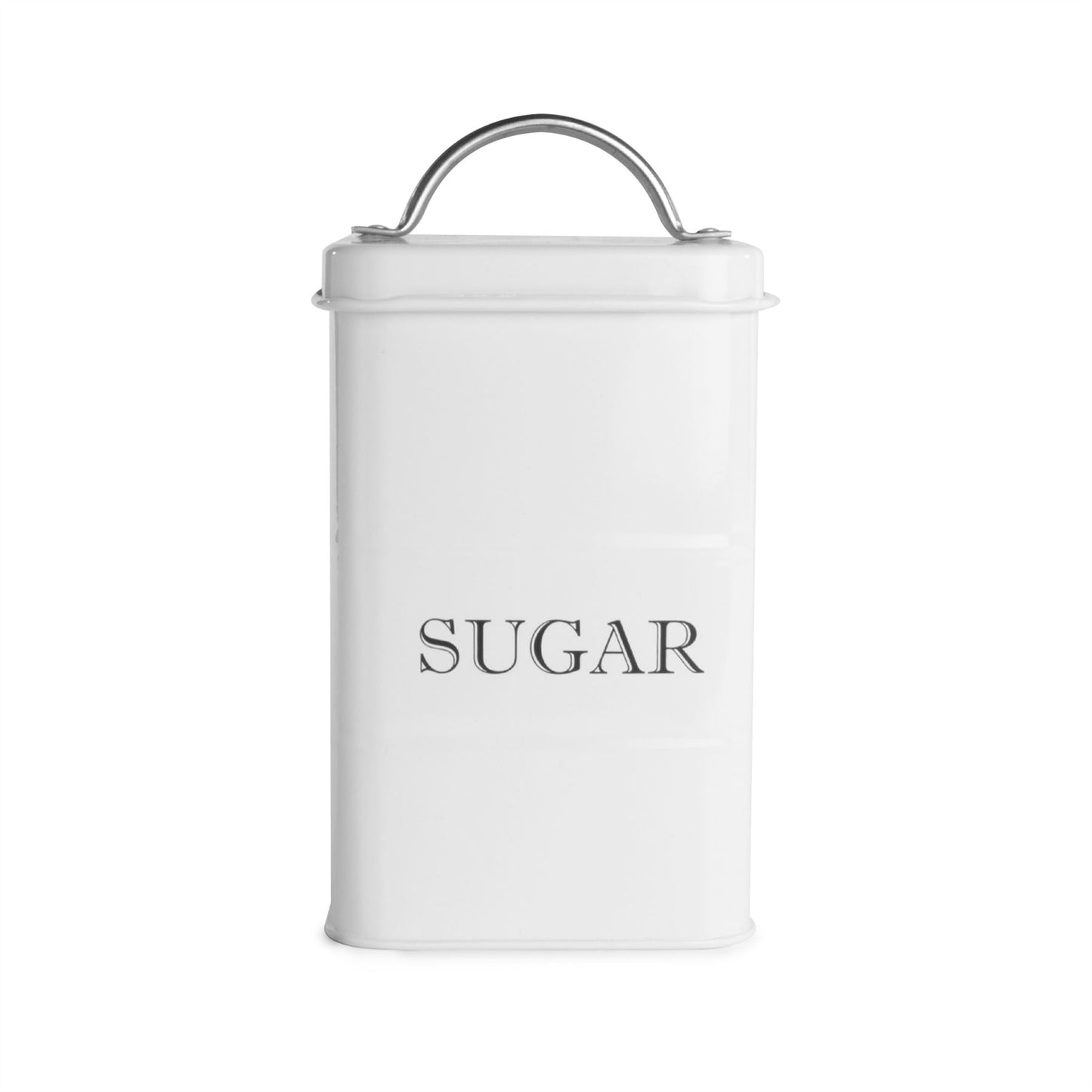 Stainless Steel Tea, Coffee & Sugar Canisters White | M&W	