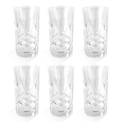 Crystallised Glasses 350ml - Set of 6 | M&W	