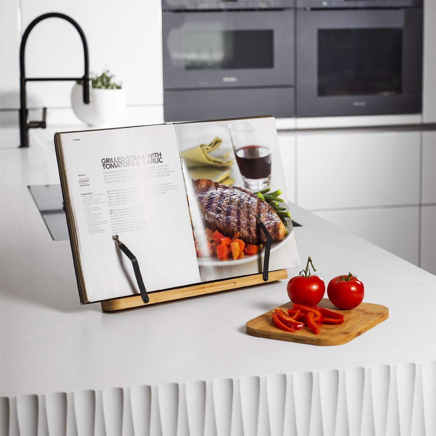 Bamboo Recipe Book Stand | M&W	