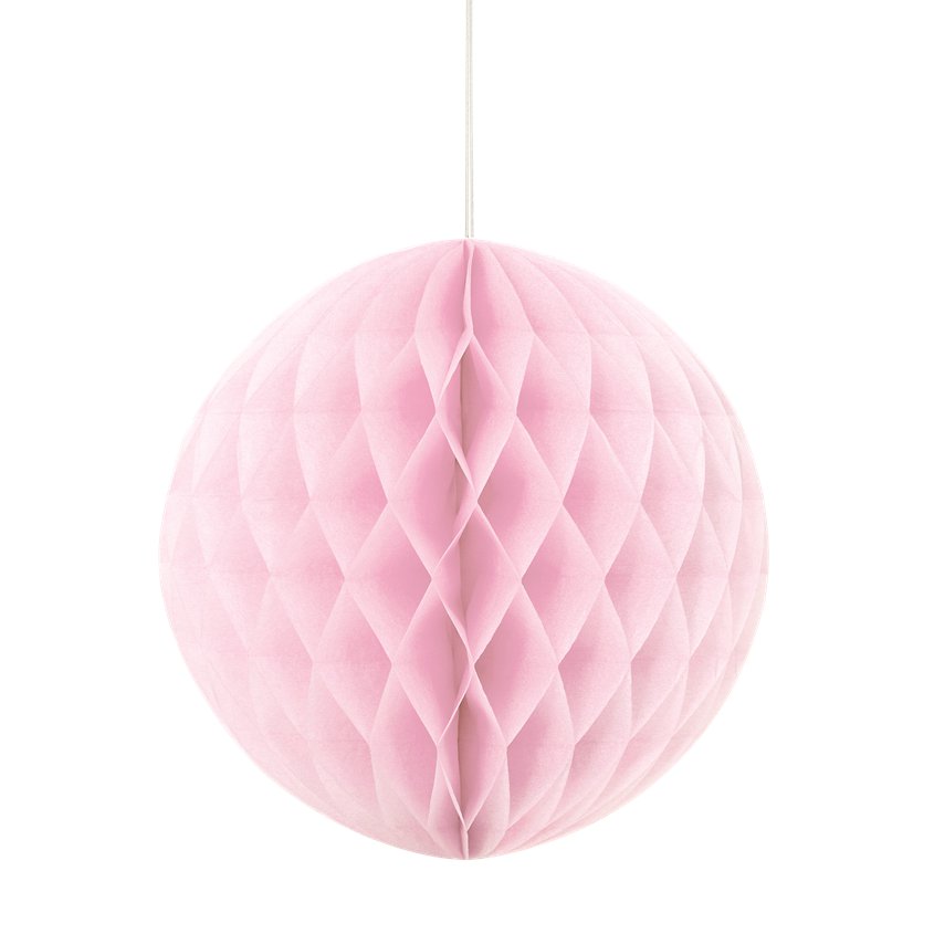 Baby Pink Honeycomb Ball Decoration - 20cm