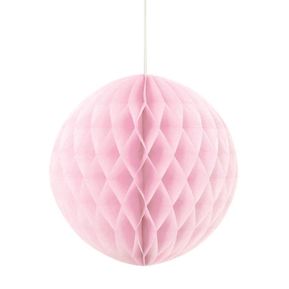 Baby Pink Honeycomb Ball Decoration - 20cm