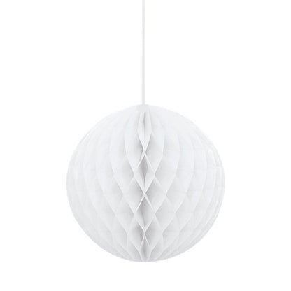 White Honeycomb Ball Decoration - 20cm