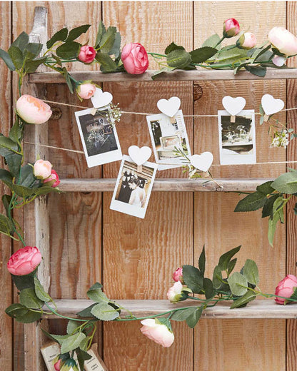 Pink Rose Garland - 2m