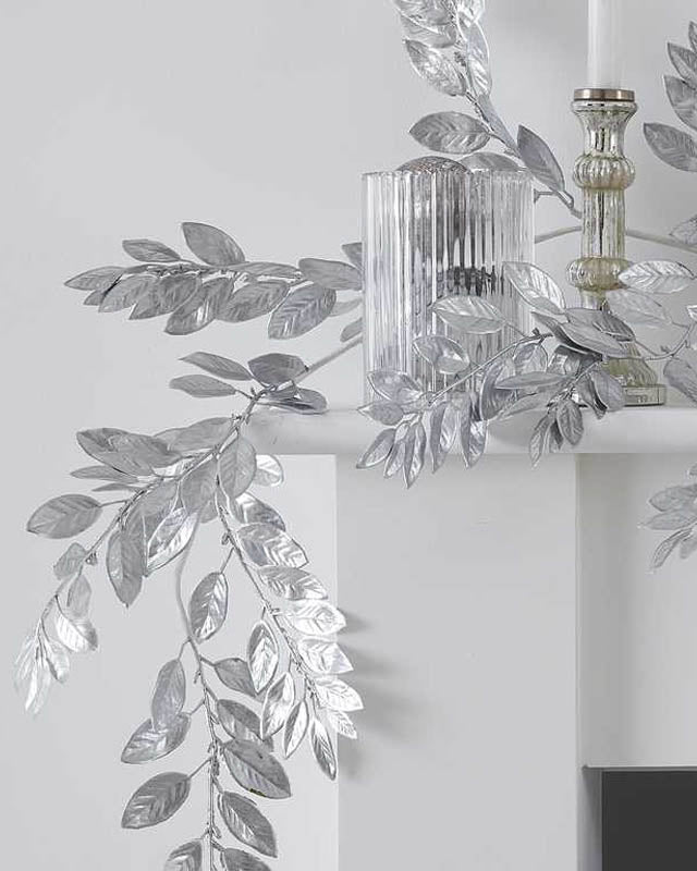 Silver Foliage Garland - 1.75m