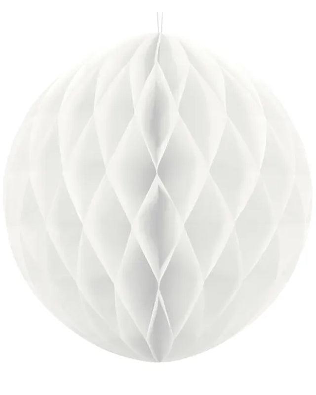 White Honeycomb Ball - 30cm