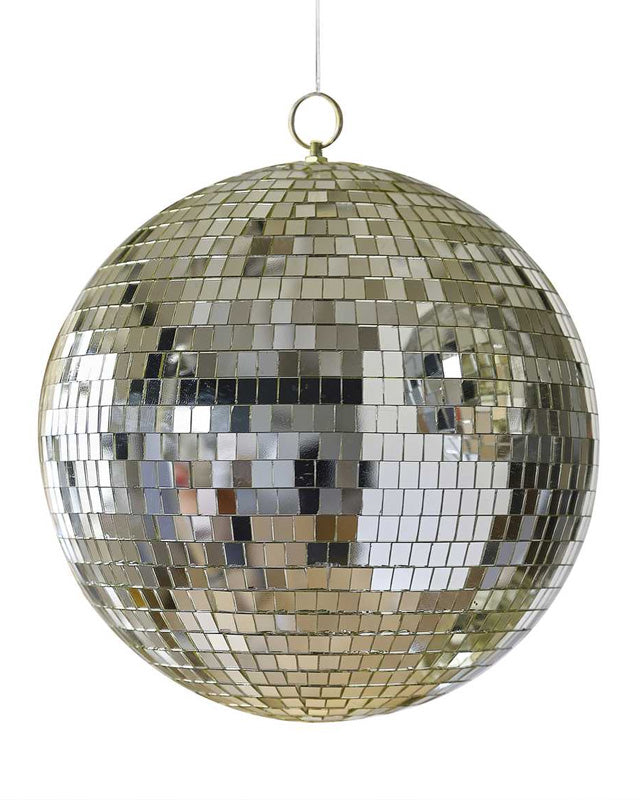 Gold Disco Ball Hanging Decoration - 30cm