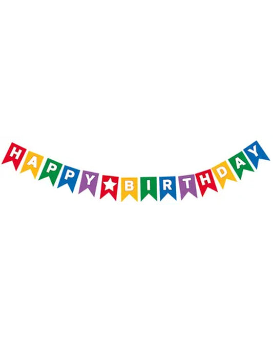 Happy Birthday Paper Pennant Banner