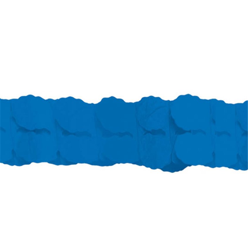 Royal Blue Paper Garland Decoration - 3.7m – product image 2