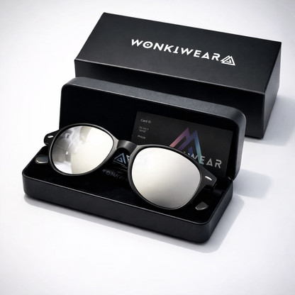 Black Spiral Diffraction Glasses