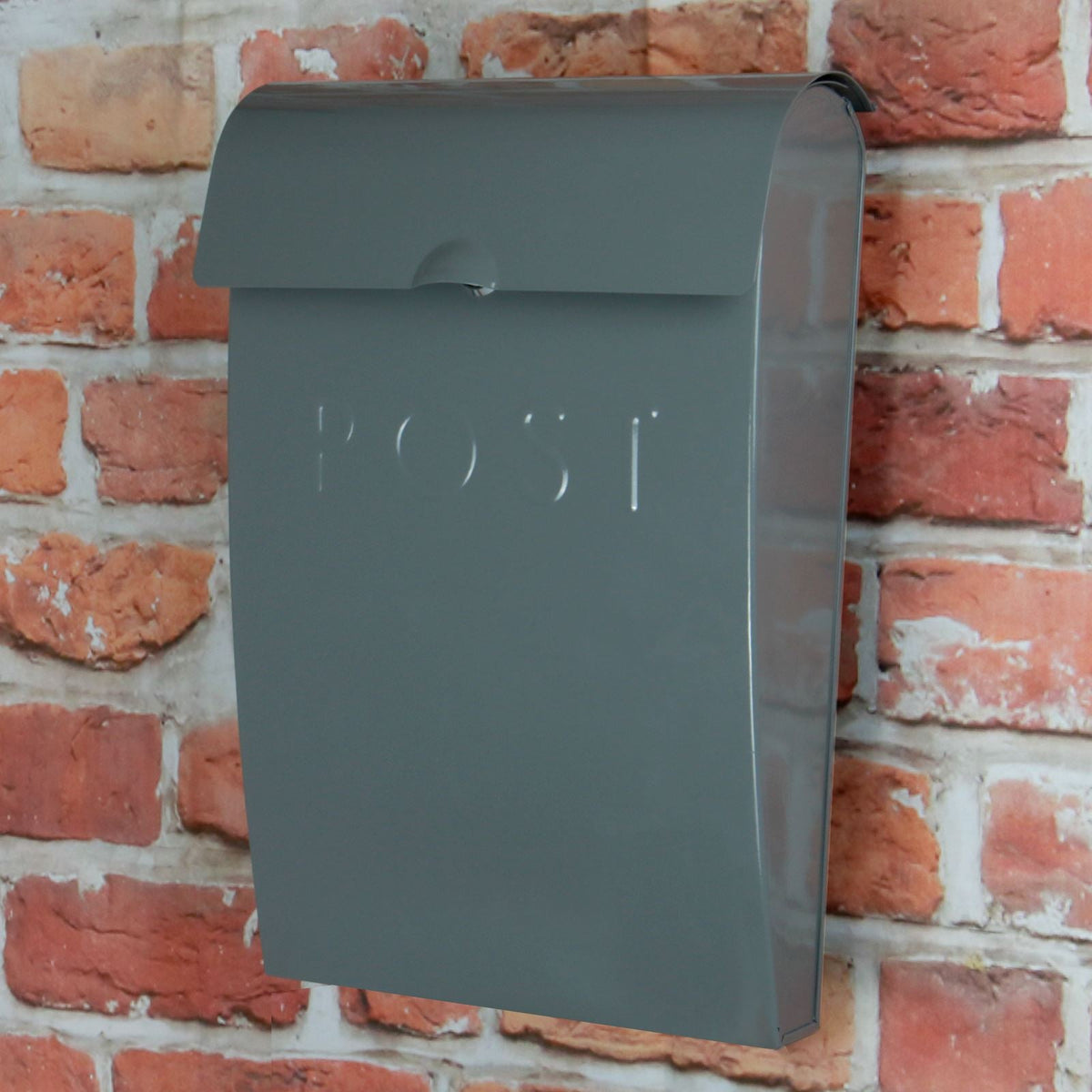 Wall Mounted Post Box in Grey | M&W	