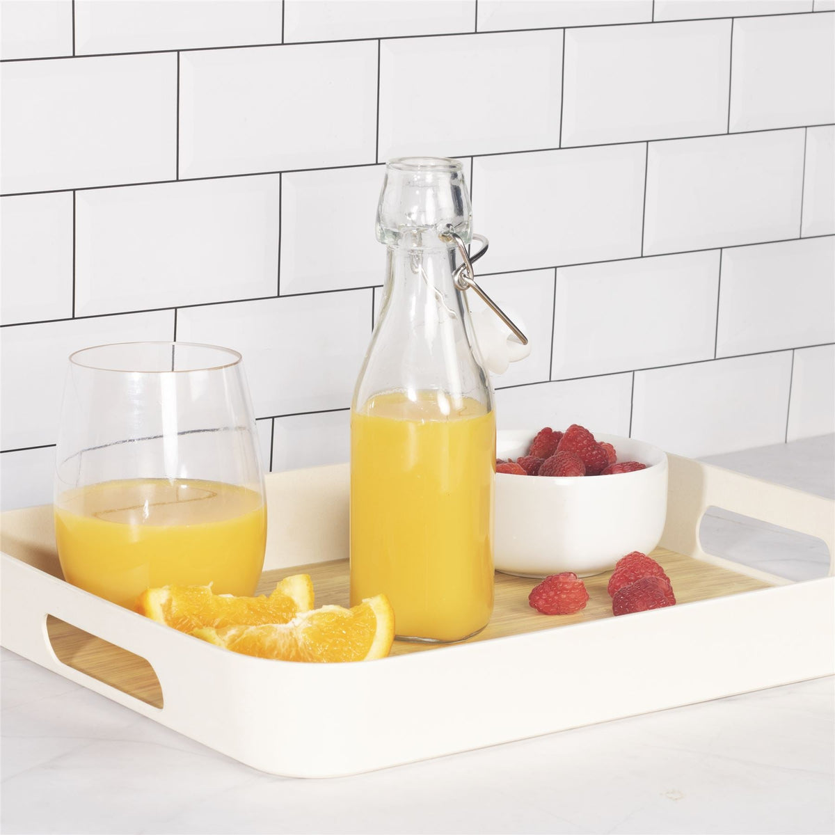 Clip Top Preserve Airtight Glass Kitchen Bottles 250ml - Set of 6 | M&W	