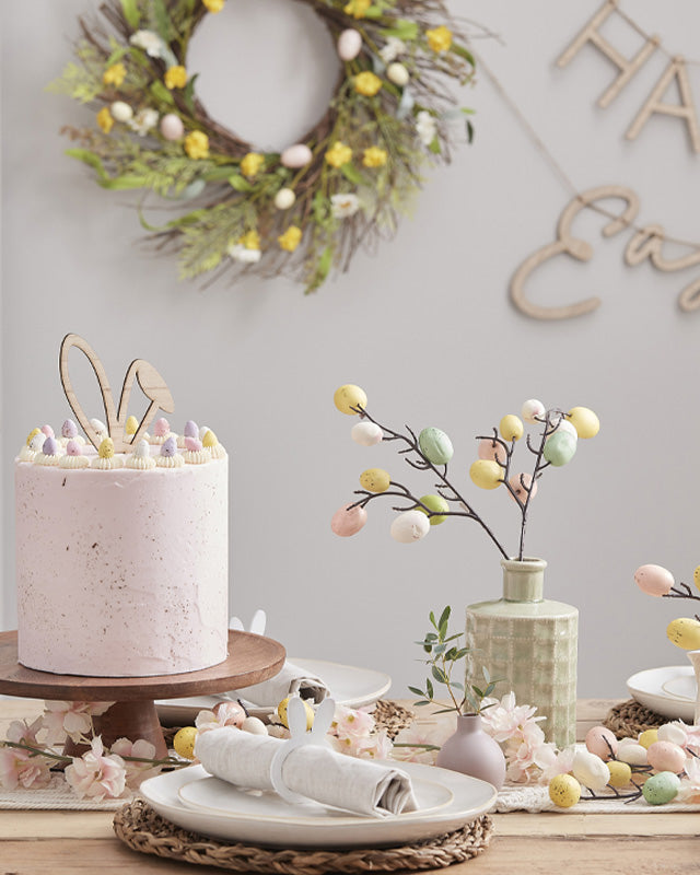 Wooden bunny Ears Cake Topper – product image 3