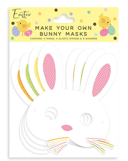 Make your own Bunny Masks (4pk)