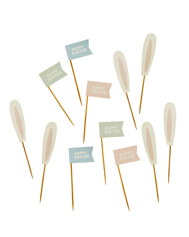 Easter Bunny Cake Toppers (12pk) – product image 2