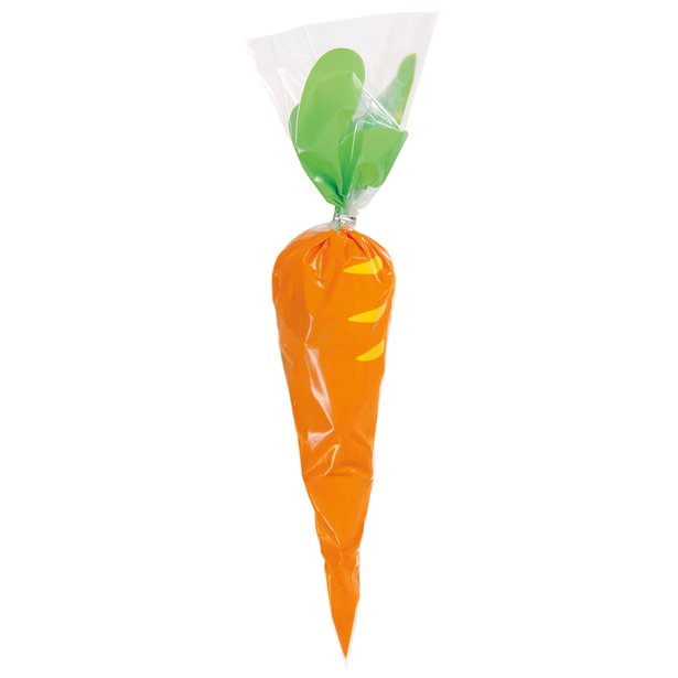 Carrot Cone Cello Bags (20pk)