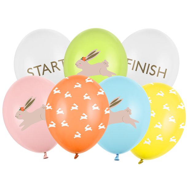 Easter Egg Hunt Balloons - 12" Latex (7pk)