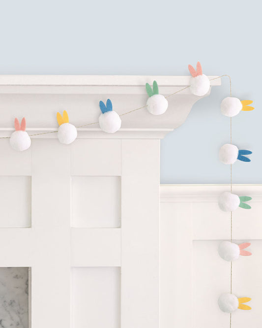 Bunny Ears Pom Pom Garland - 2m