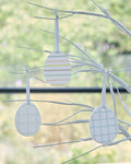 Hanging Ceramic Easter Eggs (3pk) – product image 1