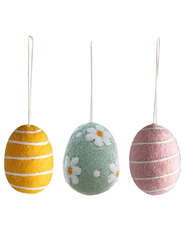 Hanging Felt Easter Eggs (3pk) – product image 2