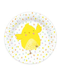 Easter Chick Paper Plates (8pk)
