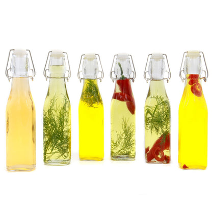Clip Top Preserve Airtight Glass Kitchen Bottles 500ml - Set of 6 | M&W	