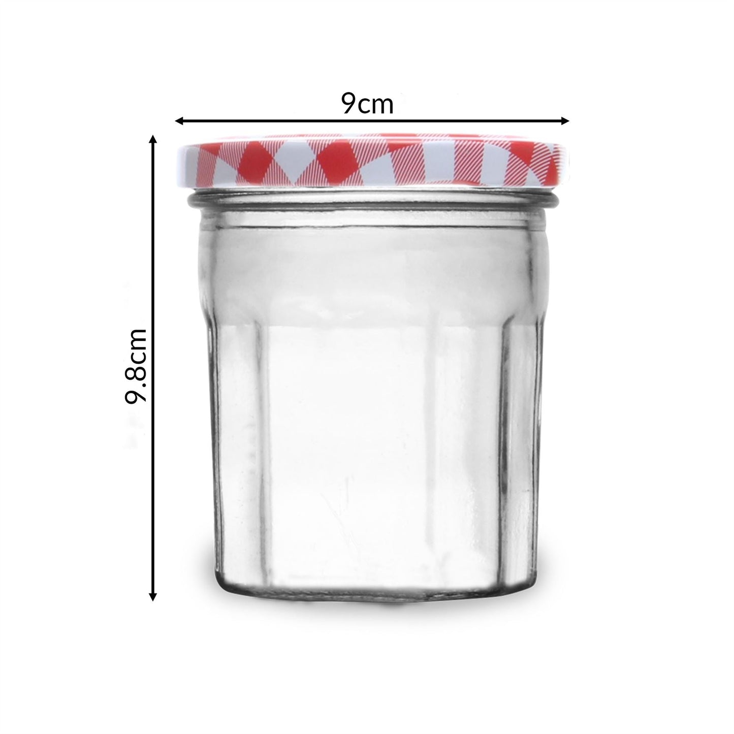 Wide Mouth Glass Jam Jars - Set of 12 | M&W	